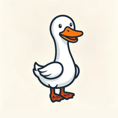 Peckish duck mascot